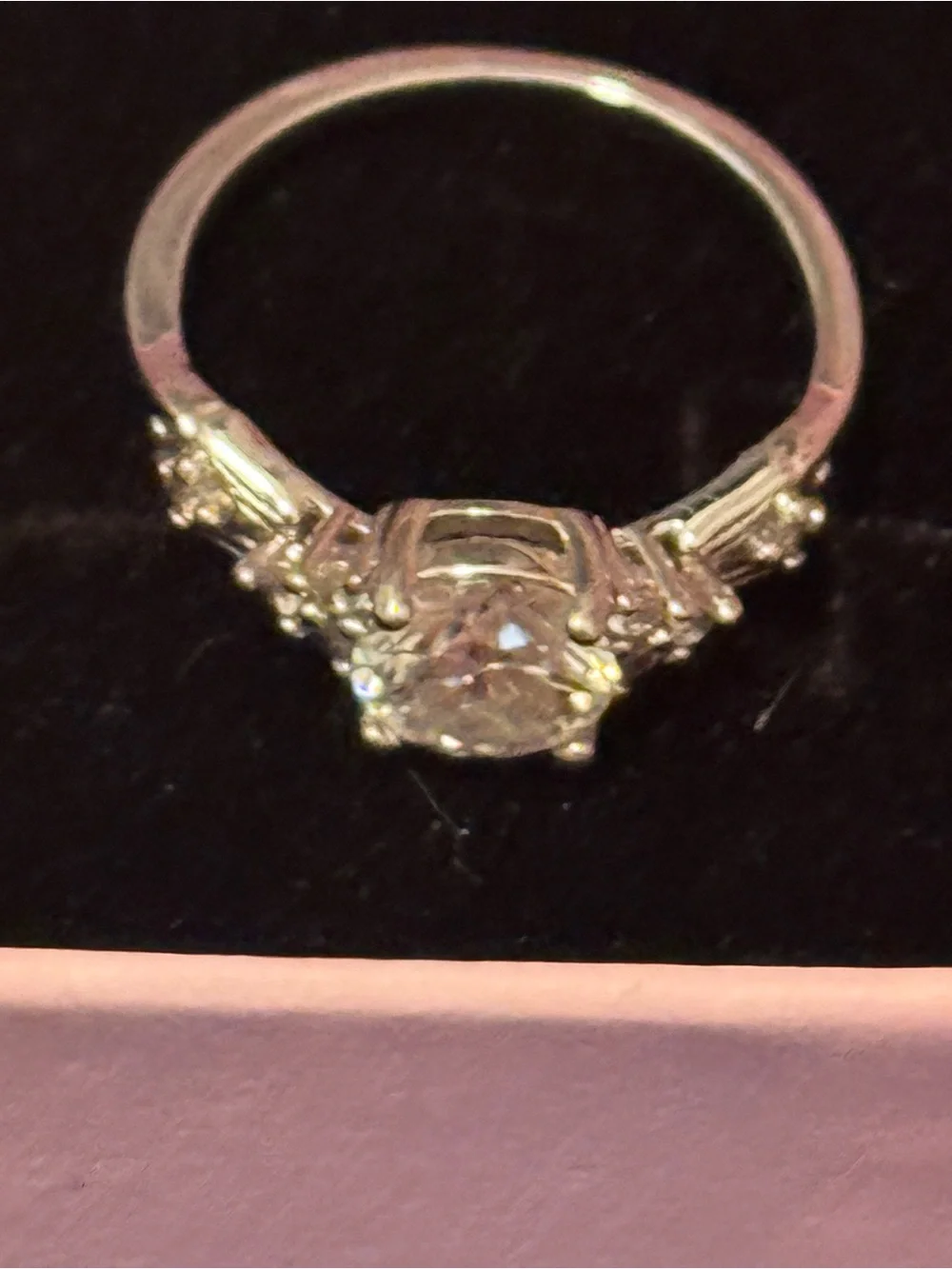1.0 ct Moissanite Silver Ring